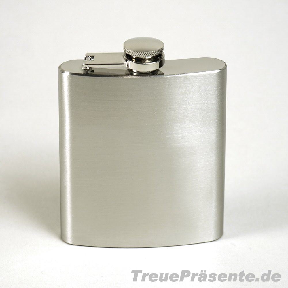 TreuePr&auml;sent Flachmann aus Edelstahl