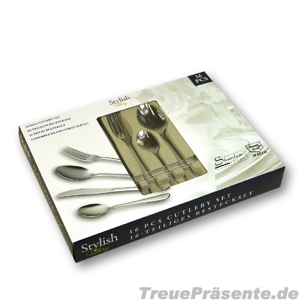 TreuePr&auml;sent Besteckset 16-teilig