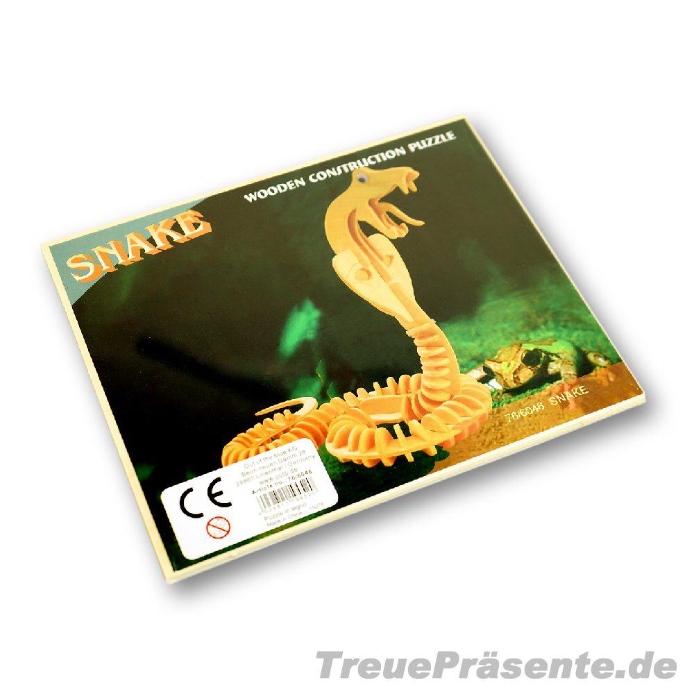 TreuePr&auml;sent Holzpuzzle Schlange