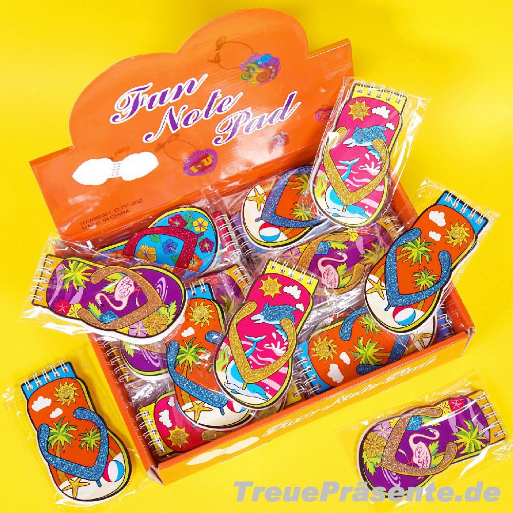 Notitzb&ouml;cke in Sadalenform im Display