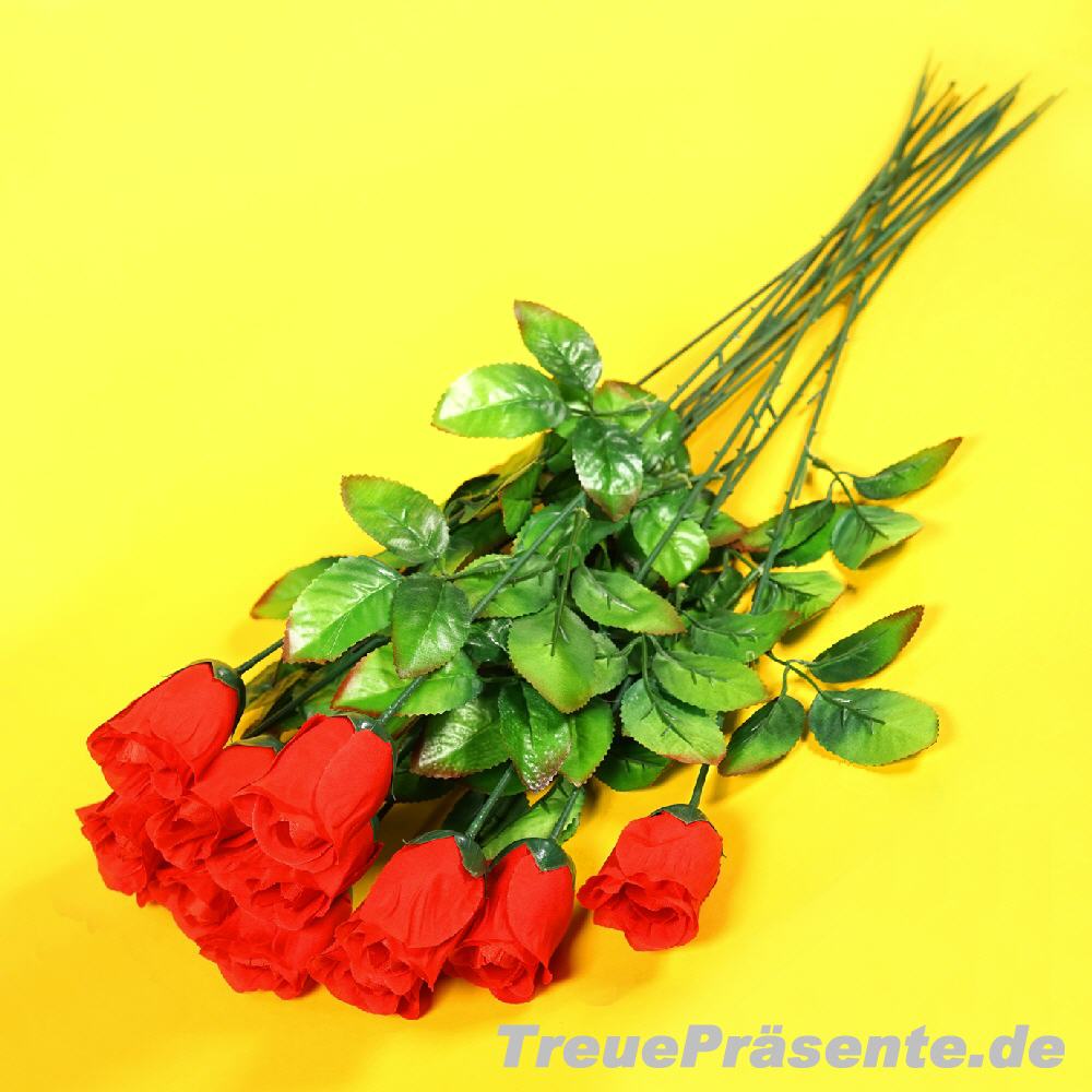 Baccara-Seidenrosen rot 65 cm