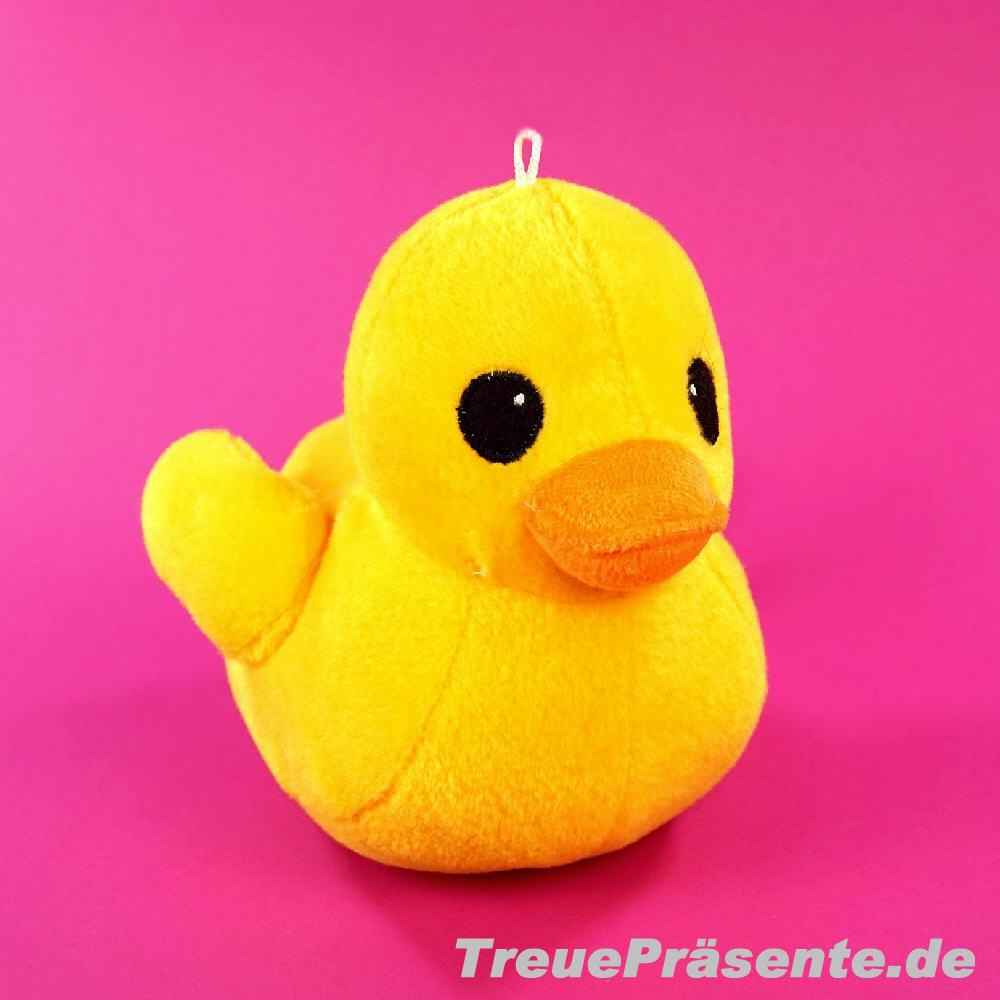 Pl&uuml;sch-Ente gelb