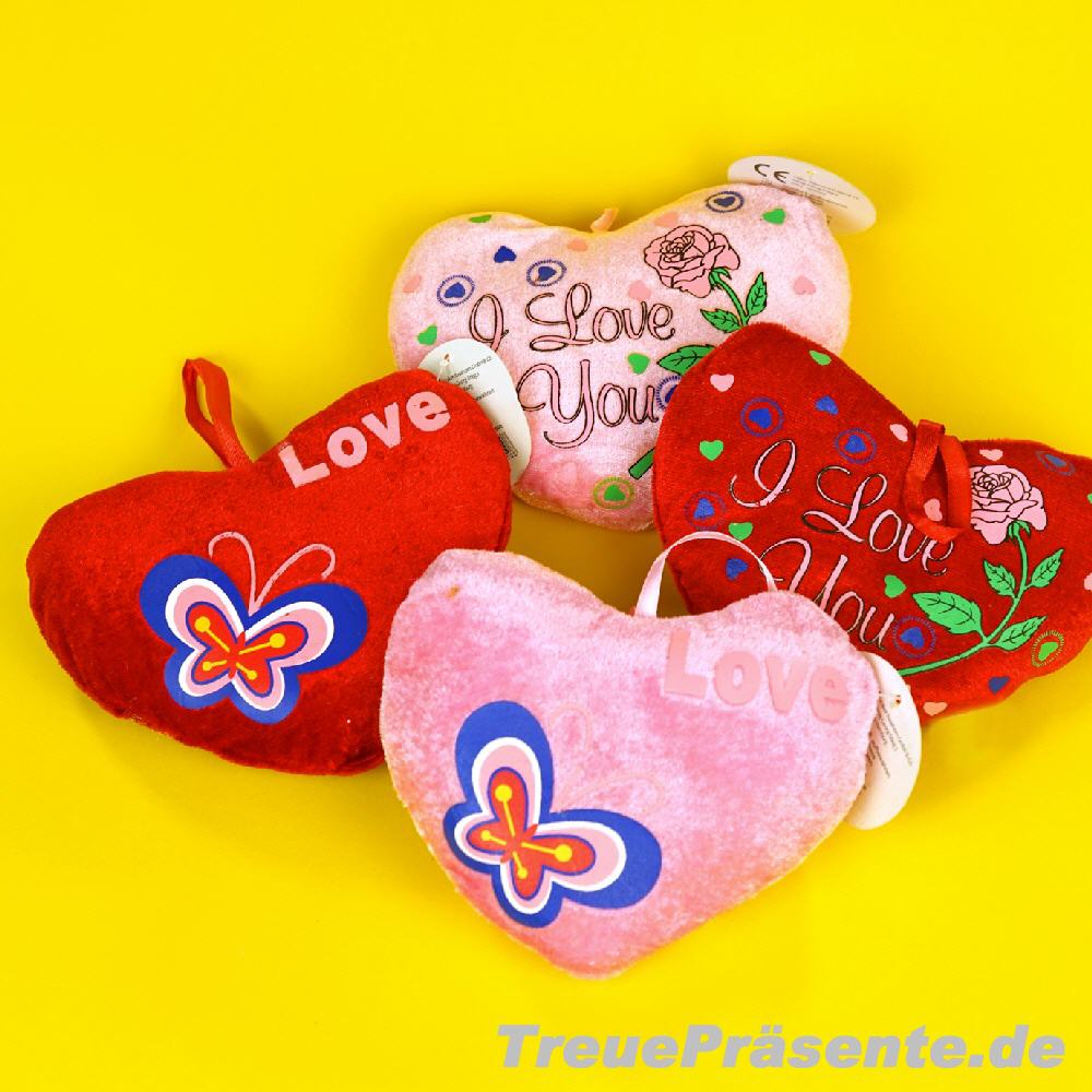 Pl&uuml;sch-Herzen Liebe