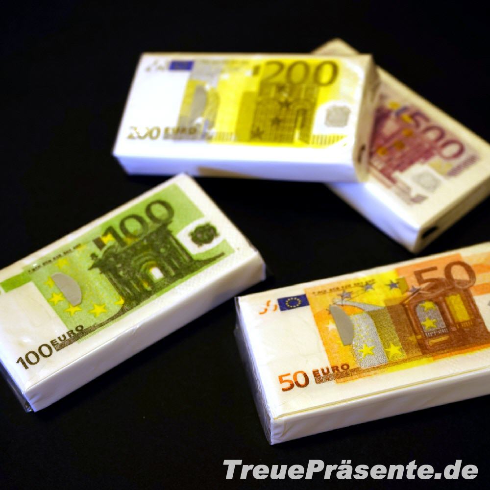 TreuePr&auml;sent Taschent&uuml;cher Geldscheine