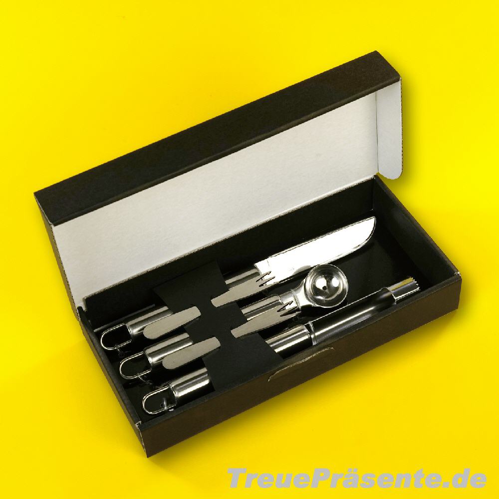 Fr&uuml;chte-Deko-Geschenkset mit Spiesschen