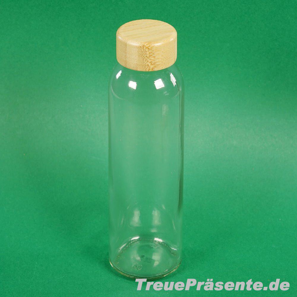 Glasflasche 500ml mit Bambusdeckel