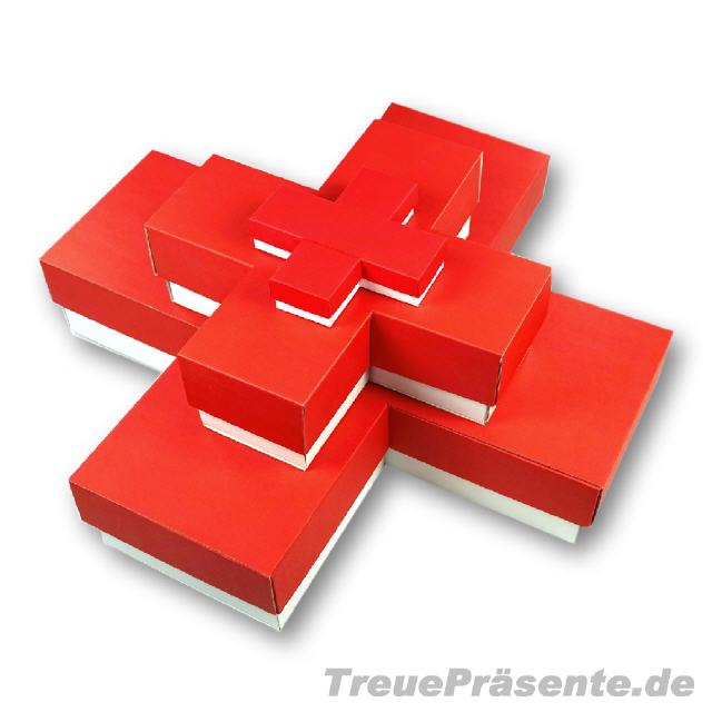 St&uuml;lpdeckel-Geschenkverpackungen Kreuzform