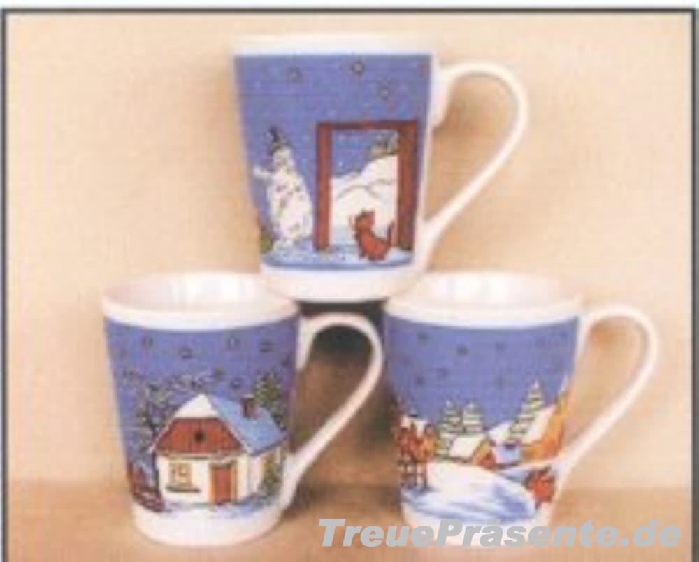 Weihnachtsbecher konisch