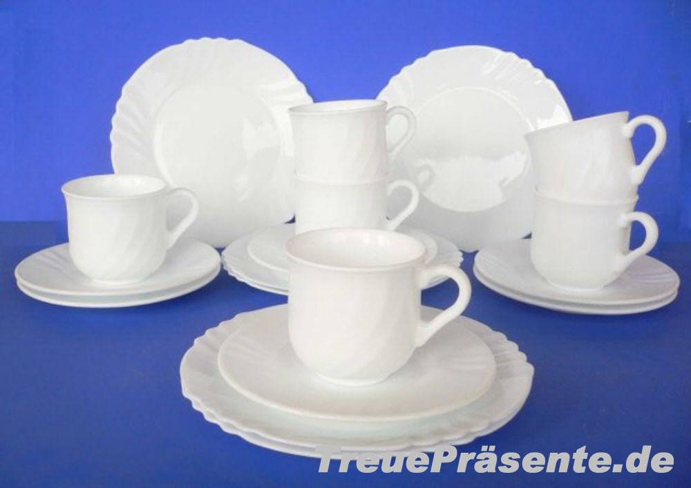 Kaffeeset wei&szlig;