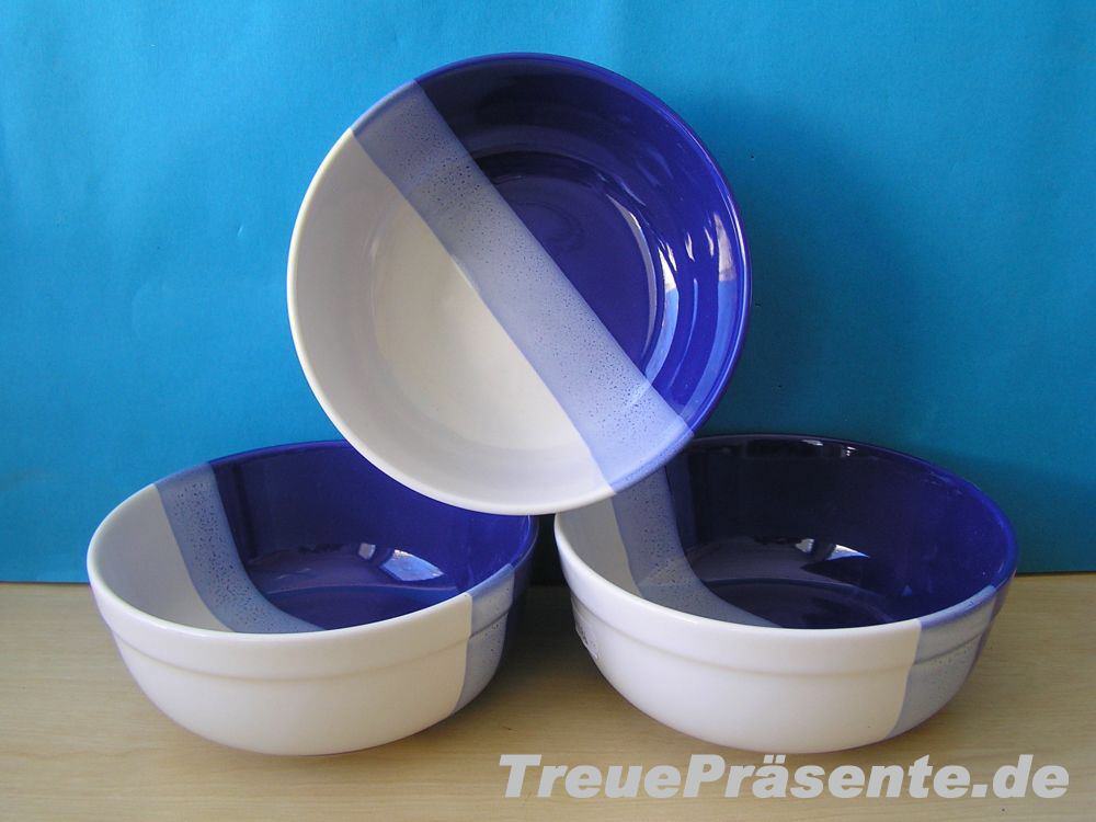 M&uuml;slischalen blau-wei&szlig;