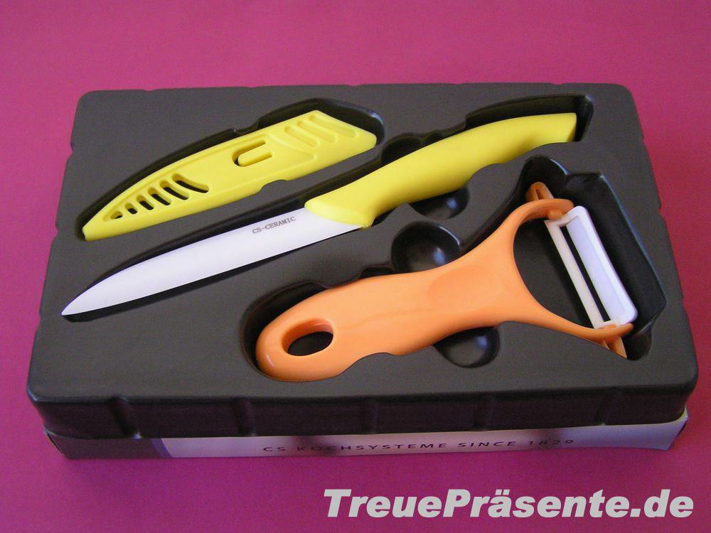 Keramiksch&auml;l- & Messerset