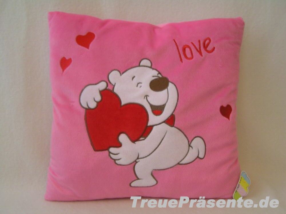 Pl&uuml;schkissen Herzib&auml;r