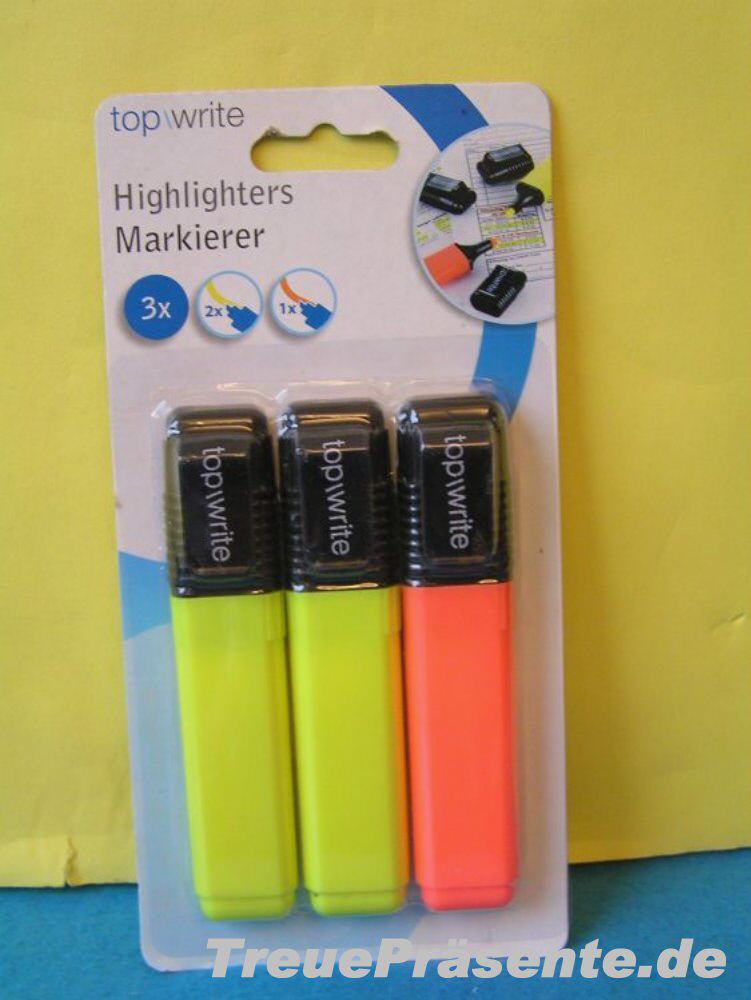 3er-Set Textmarker