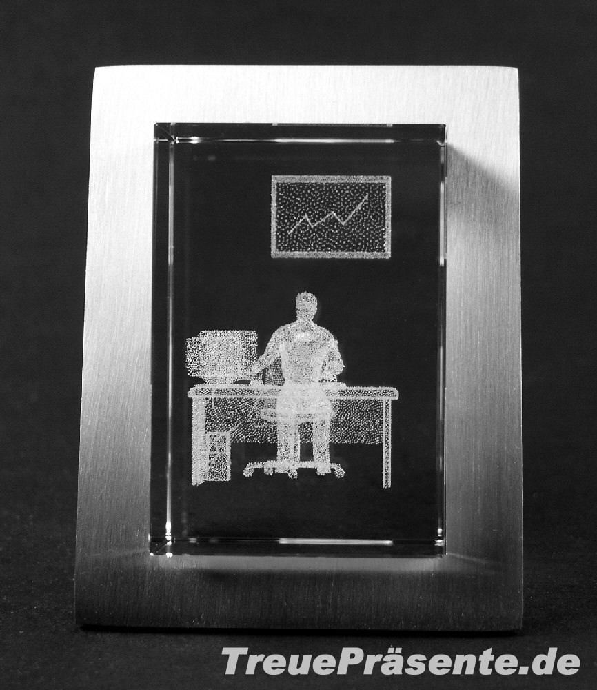 TreuePr&auml;sent 3D-Glasobjekt