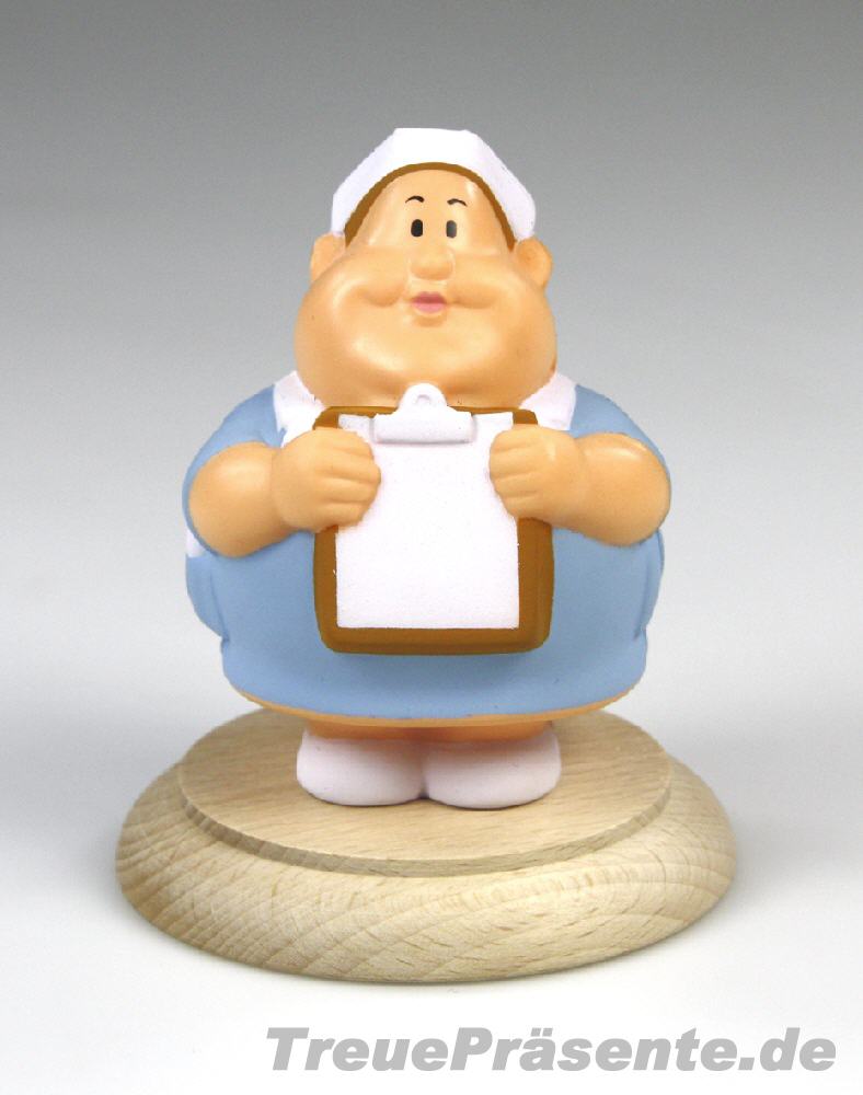 TreuePr&auml;sent Berufefigur auf Holzsockel